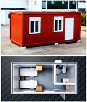 Maison préfabriquée en conteneur, bureau, centre commercial, prix abordable, portable, modulaire, pliable, camping, extensible, mini-maison mobile, 5+ ans