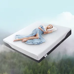 Popüler lüks etkili uyku hafızalı köpük şilte fabrika toptan 5 yıldız otel yatağı 10 inç bellek rulo köpük yatak