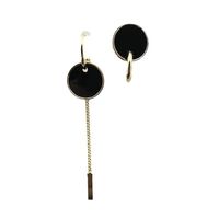 Nouvelles Boucles d'Oreilles Tendance Géométriques Asymétriques à Pampilles et Ailes en Zircon, Design Minimaliste avec un Style Haut de Gamme, Clous d'Oreilles
