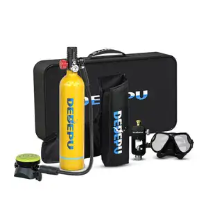 DEDEPU-respirador subacuático para buceo, botella de aire portátil, equipo de buceo, cilindro de aire más seguro para buceador