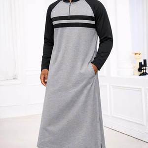 Vêtements islamiques de haute qualité pour hommes arabes musulmans, Thobe personnalisé avec manches longues ou courtes, Daffah, vente en gros, design avec poches - Product Image 6