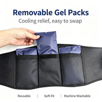Enveloppe de glace OEM pour le bas du dos avec sangles de compression, gel réutilisable, thérapie par le froid pour les douleurs lombaires et sciatiques