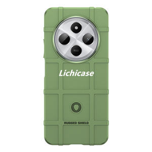 Lichicase เคสซิลิโคนนิ่มสีทึบแบบเรียบง่ายสำหรับ14C สีแดงฝาหลังกันกระแทกดีไซน์ใหม่ - Product Image 4
