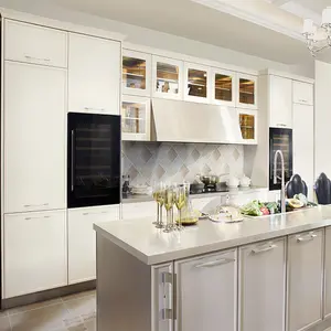 Модульная выдвижная корзина, кухонный шкаф из нержавеющей стали с раковиной, двухцветный дизайн, кухонная мебель, детали для домашнего использования