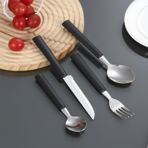 Số lượng lớn ngoài trời Bạc thiết lập dao kéo thìa dĩa dao cubiertos thép không gỉ Flatware <span class=keywords><strong>Set</strong></span> cho nhà hàng khách sạn - Product Image 1