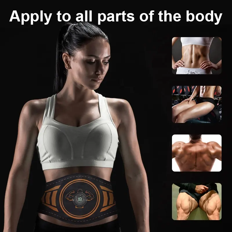 EMS yağ yakma kas güçlendirici ABS stimülatör vücut zayıflama eğitmen EMS masaj kemeri