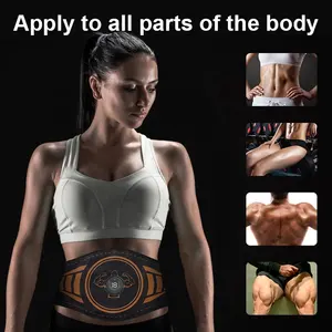 EMS Fat Burning Muscle Toner ABS Stimulator Body Slimming Trainer EMS Massage Belt