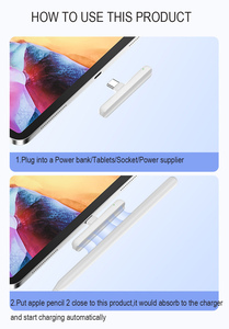 Adaptateur de <span class=keywords><strong>chargeur</strong></span> magnétique portable de type C pour la génération 2 du stylet <span class=keywords><strong>Apple</strong></span> - Product Image 6