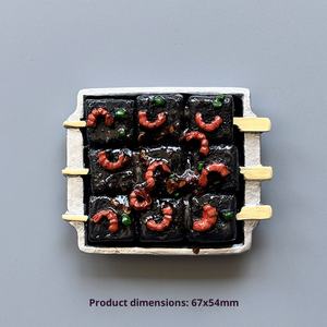 EverGreater - Refrigerador de Resina Gourmet con Logotipo Personalizado Ecológico, Simulación de Refrigerador, Refrigerador <span class=keywords><strong>Chino</strong></span> para Refrigerios, Artesanía Hecha a Mano, Decoración del Hogar - Product Image 6