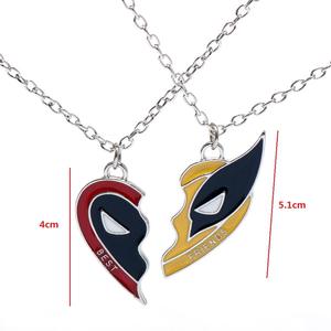 Venta al por mayor Deadpool <span class=keywords><strong>Wolverine</strong></span> mejor amigo collares conjunto corazón colgante collar para hombre y mujer corazón colgante collar - Product Image 6