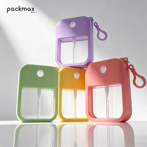 38ml Mobile Phone Shape <b>Plastic</b> Travel <b>Pocket</b> Size Alcohol Perfume Hand Sanitizer Flat Spray Bottle Bag Charm Keychain - Product Image 2