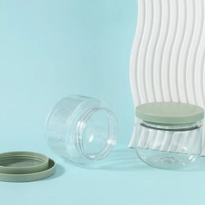 Tarros de Plástico PET de Lujo Vacíos para Crema Facial y Corporal de 50ml/80ml/250ml/300ml, Color Verde, Logotipo Personalizado, Tarro de Plástico para Gel para el Cabello - Product Image 6