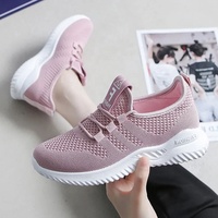 BAEWOON C58 Chaussures de sport légères en maille pour femme, baskets décontractées respirantes à semelle souple pour étudiantes, marche et travail