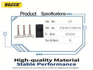 金メッキ RC モデル コネクタ キット JR プラグ アングル デュポン コネクタ、航空プラグ ハウジング付き、RC サーボ モーター用 - Product Image 2
