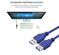 Câble d'extension usb3.0 de vente chaude d'usine