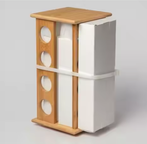 Premium 4 5 -Tier Round Natural Bamboo Rotating Spice 20 Frascos Estante giratorio Organizador Estante gira <span class=keywords><strong>para</strong></span> utensilios de cocina de conveniencia - Product Image 3