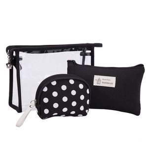 Bolsas de Cosméticos Transparentes de PVC con Cierre, Impermeables, Lindas, para Viaje, Venta al por Mayor en China, OEM, 3 Juegos - Product Image 4