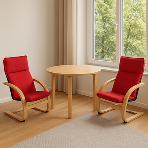 كرسي خشبي مفرد منحني مخصص للأطفال كرسي طفل لطيف بسيط لغرفة المعيشة وغرفة النوم متعدد الألوان اختياري من المصنع مباشرة - Product Image 3