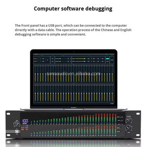 Equalizzatore Digitale Professionale a 31 Bande per Computer, per Casa e Palco, con Riduzione del Rumore, EQ per Alti-Medi-Bassi, in Metallo - Product Image 5