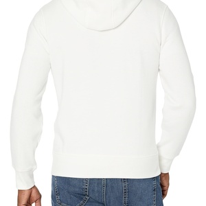 Sweat à capuche blanc en coton coupe classique pour homme, personnalisable ODM, simple et respirant pour les sports de plein air, grandes tailles, automne - Product Image 2