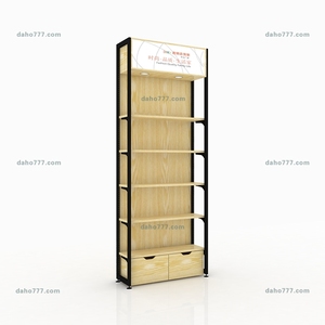 Scaffalature moderne per esposizione al dettaglio in materiale ibrido con cassetti e Area di Branding - Product Image 6
