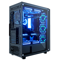 Boîtier d'ordinateur de jeu HD USB3.0 MATX avec tour PC en verre trempé pour les configurations de jeu