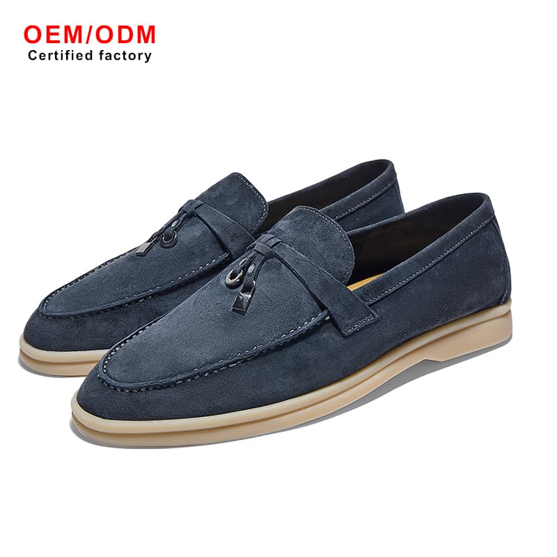 Loafer Zapatos Ecco Light 30 ECCO S Lite Hybrid Navy Suede Mens