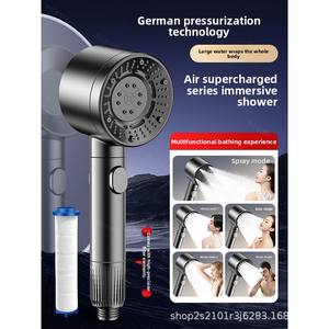 Di lusso Turbo soffione 1.5m tubo senza punzonatura cartuccia <span class=keywords><strong>filtro</strong></span> pioggia soffione doccia <span class=keywords><strong>bagno</strong></span> ad alta pressione rubinetto doccia - Product Image 5