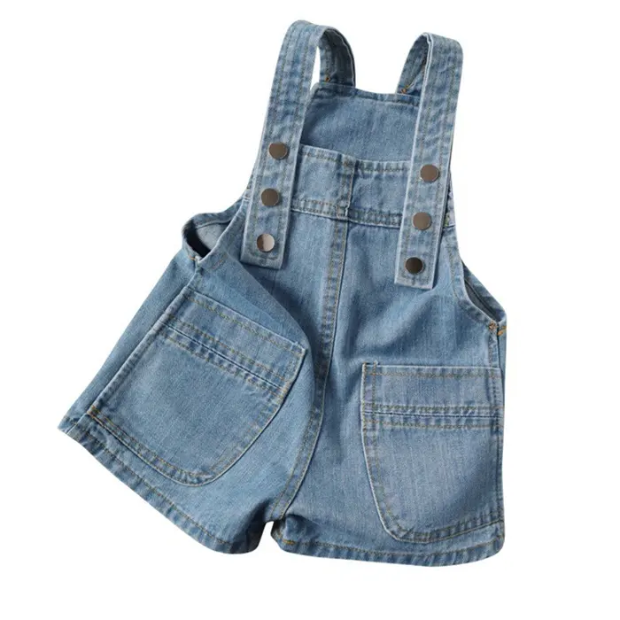 Baby Cotton Suspenders Kids Frock Jeans Dress Pants For Toddler Girl From Indian Manufacturers All-In-One
