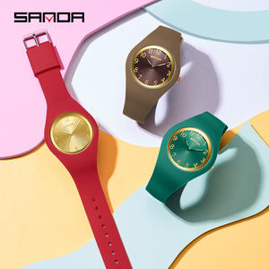 Reloj de Cuarzo SANDA 6186, Simple y Elegante para Estudiantes, Ligero, con Correa de Silicona, Ideal para Niños y Niñas - Product Image 3