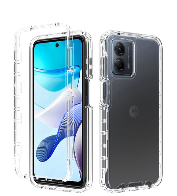 Phone Case for Motorola Moto G 5G 2023 Custom Fashion Eco Friendly Transparent Anti-drop Shockproof TPU+PC Phone Cases