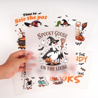 Étiquettes de transfert thermique personnalisées pour T-shirt Citrouille d'Halloween, Impression sur film PET pour transferts, Décalcomanies thermocollantes, Plastisol pour vêtements