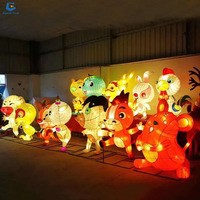 FL19 Giant Light Decoration Festival Laterne Tiers eiden laternen