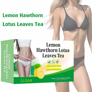 Tè Detox Premium al Limone, Biancospino e Foglie di Loto 150g WANFU, Bevanda per la Pulizia del Corpo, Supporto Digestivo e Benessere Post-Pasto - Product Image 1