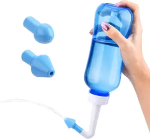 Vanjoin Nasal Wash Sinus Bottle Cuidado de la nariz para adultos y niños Tratamiento de rinitis alérgica Botella de irrigación sinusal