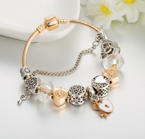 Meetvii-bracelet chaîne serpent or pour femmes, chaîne, clé, cœur, verrouillage, nouveau design - Product Image 4