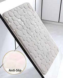 Tapis de bain antidérapant en polyester <span class=keywords><strong>FIGOO</strong></span>, doux et confortable, absorbe bien l'eau, idéal pour la cuisine, la douche, les toilettes, design moderne - Product Image 2