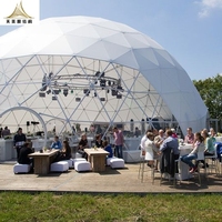 Tente géodésique de grande taille pour événements et fêtes en plein air, 25 m, 30 m