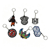 Porte-clés personnalisés en PVC caoutchouc de haute qualité, accessoires de porte-clés anime 2D/3D, breloques pour sacs à dos, personnalisation et vente en gros OEM