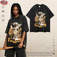 Camiseta Personalizada Streetwear con Impresión Digital, Diseño Gráfico DTG, 260gsm, Camiseta para Hombre, Oversize, 100% Algodón