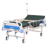 Lit d'hôpital électrique populaire à 2 manivelle pour soins intensifs avec matelas |   pour les soins aux patients en milieu hospitalier et les soins à domicile