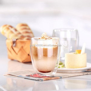 OEM soffiato a mano doppia parete <span class=keywords><strong>tazza</strong></span> di vetro <span class=keywords><strong>tazza</strong></span> di caffè e tazze di vetro termico tazze da caffè viaggio <span class=keywords><strong>tazza</strong></span> di amici regalo - Product Image 2