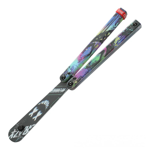 Couteau de sécurité pliant transparent pour entraînement, couteau papillon d'entraînement fantaisie en plastique - Product Image 6