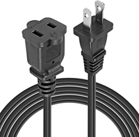 Prise de câble d'extension américaine Cordon d'extension d'alimentation USA Mâle Femelle 2 broches 2 prises pour NEMA 1-15P à 1-15R 0.3m 0.5m 1m 1.5m 3m 5m