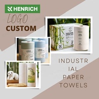 Rouleau de papier essuie-tout jetable 2 plis en pâte de bois vierge absorbante, doux et économique, pour le nettoyage de l'eau et de l'huile dans la restauration et la cuisine domestique