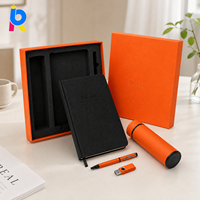Set de Cuaderno Premium de Cuero PU Personalizado para Oficina, Regalo Empresarial, Escritura, Marcapáginas con Cinta, Encuadernación Cosida, Ecológico, Envío Rápido
