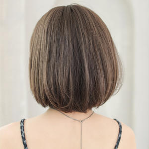 Pelucas <span class=keywords><strong>de</strong></span> <span class=keywords><strong>Cabello</strong></span> Sintético Ainizi al por Mayor, Estilo Coreano, Alta Calidad, 12 Pulgadas, Corte Bob <span class=keywords><strong>Corto</strong></span>, con Flequillo, <span class=keywords><strong>para</strong></span> <span class=keywords><strong>Mujer</strong></span> - Product Image 4