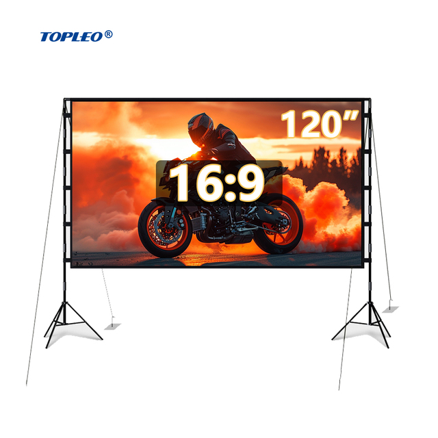 Topleo Portable Outdoor Inflatable Movie Projector Screen Fabric Floor Rising Inflatable Home Theater Projector Screen