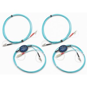 Kit de référence de test de fibre optique multimode Fluke Networks, 2 m, connecteur LC duplex, conforme au flux circulaire de 50 m - Product Image 1