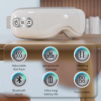 Appareil de massage oculaire portable, masseur oculaire à air chaud et pression d'air pour les voyages et la maison